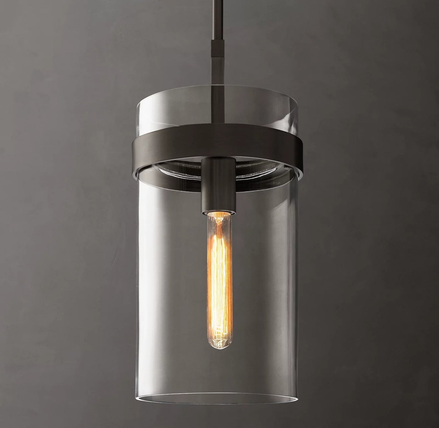Ravelle Clear Glass Pendant 8 inch