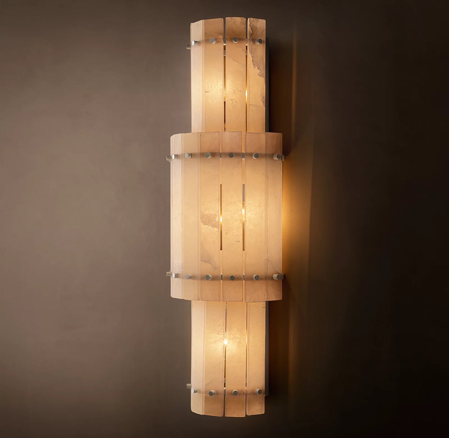 San Marco Alabaster Grand Round Sconce