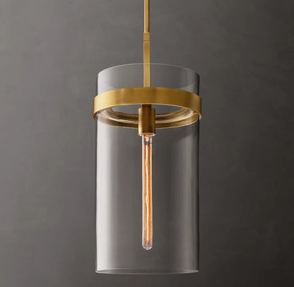 Ravelle Clear Glass Pendant 10 inch