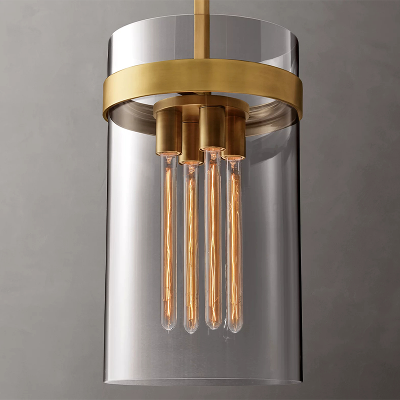 Ravelle Clear Glass Pendant 10 inch