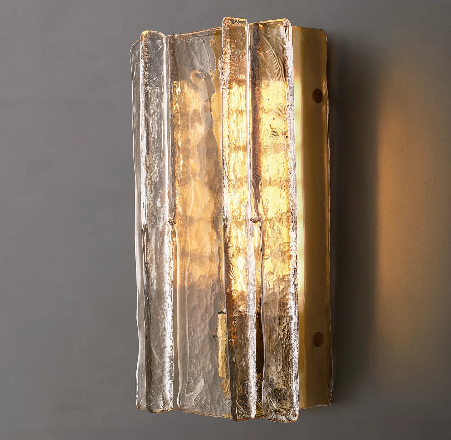 Lattice Clear Glass Sconce