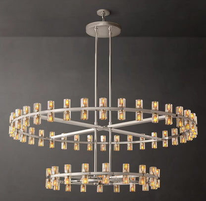 Arcachon Led Round Two-Tier Chandelier 60 inch