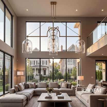 Fulcrum Grand Round Chandelier 73 inch