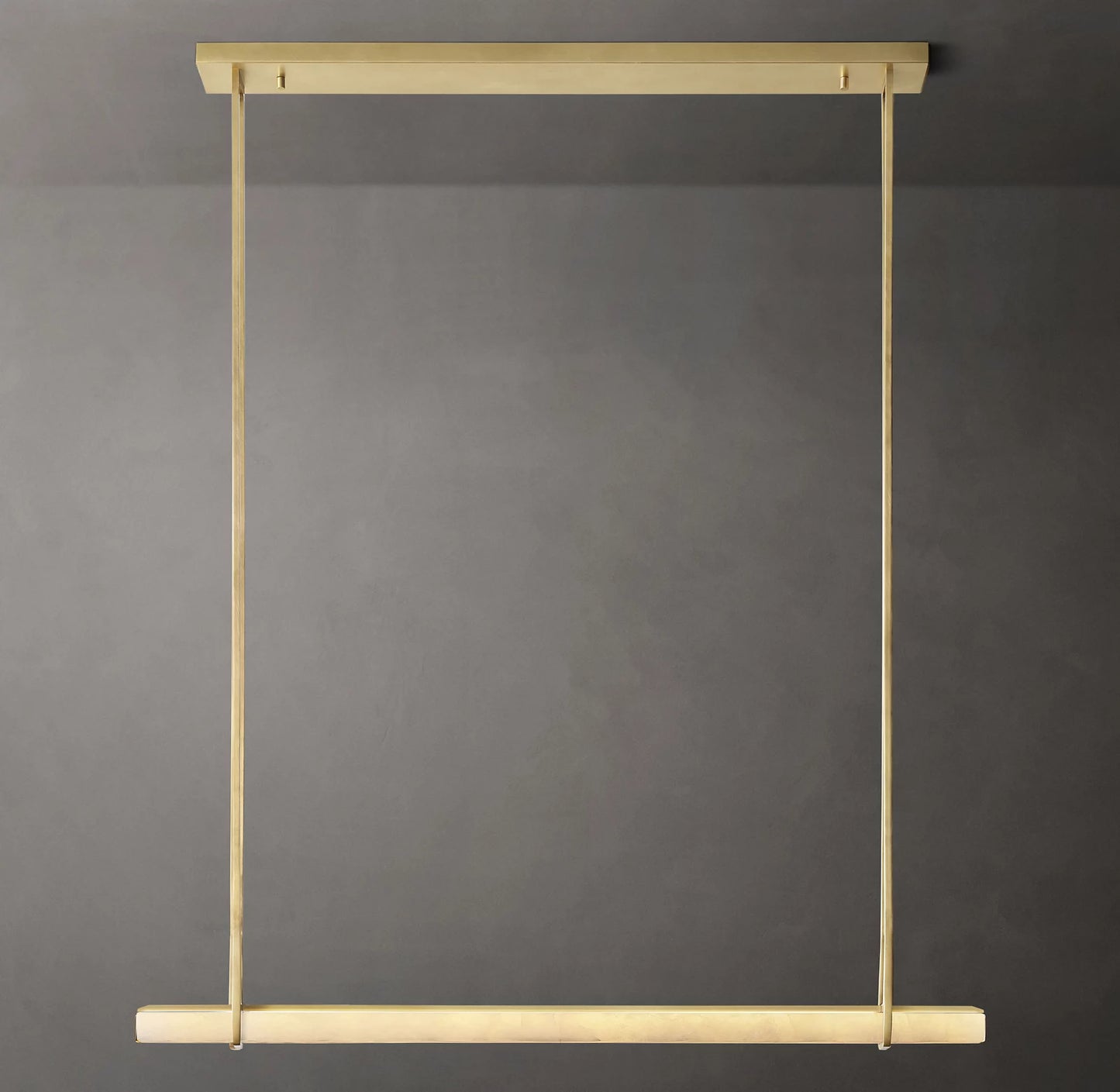 Audubon Alabaster Single Bar Linear Chandelier 60 inch