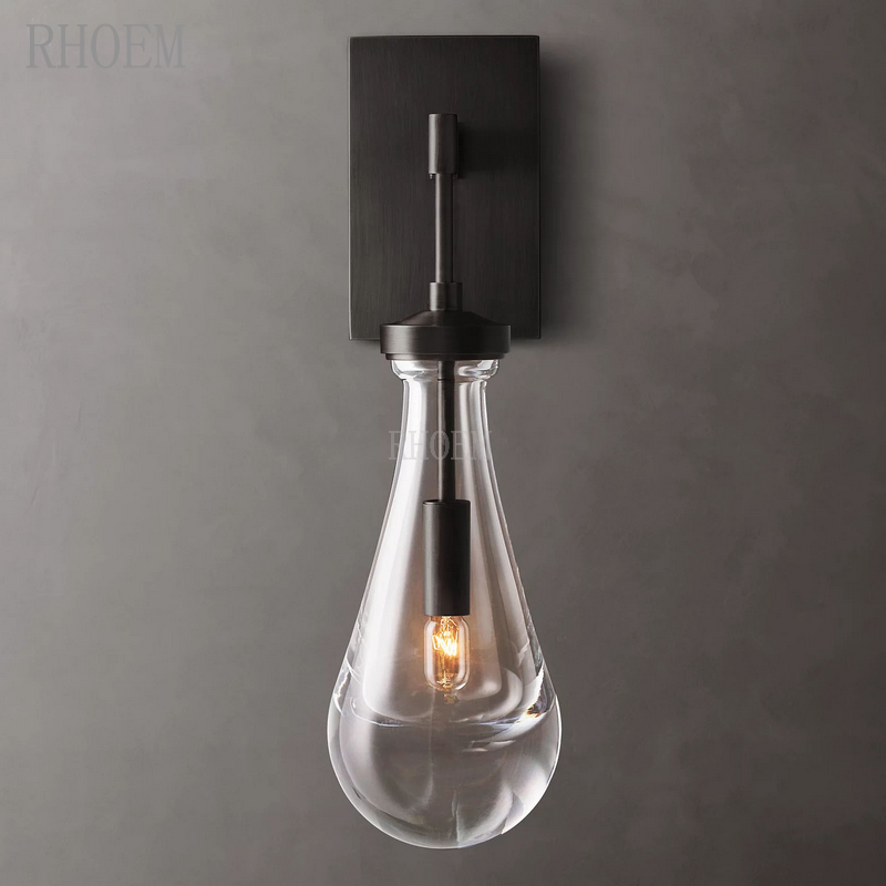 Modern Teardrop Glass Wall Sconce | Luxury Minimalist Light