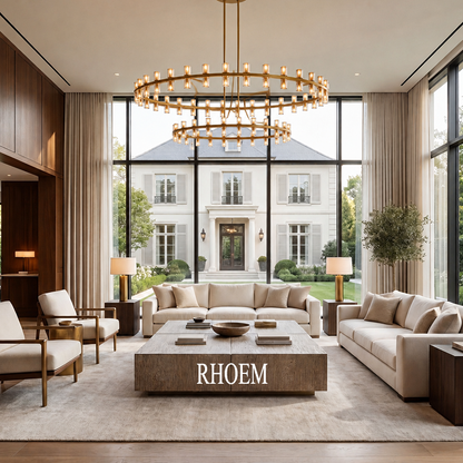 Arcachon Led Round Two-Tier Chandelier 60 inch