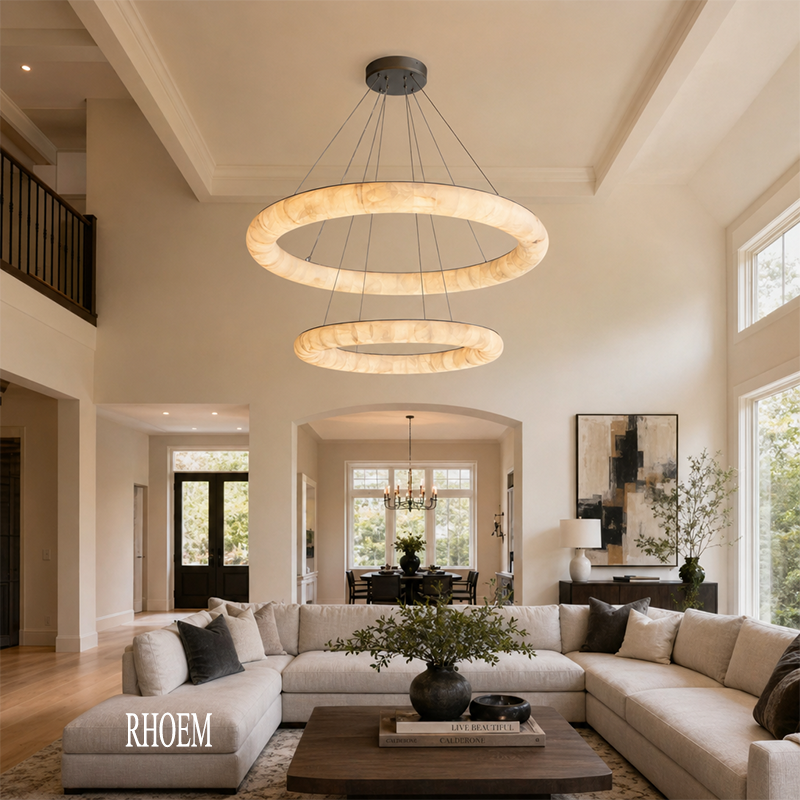 Rivage Lisse Two-Tiered Round Chandelier 61 inch