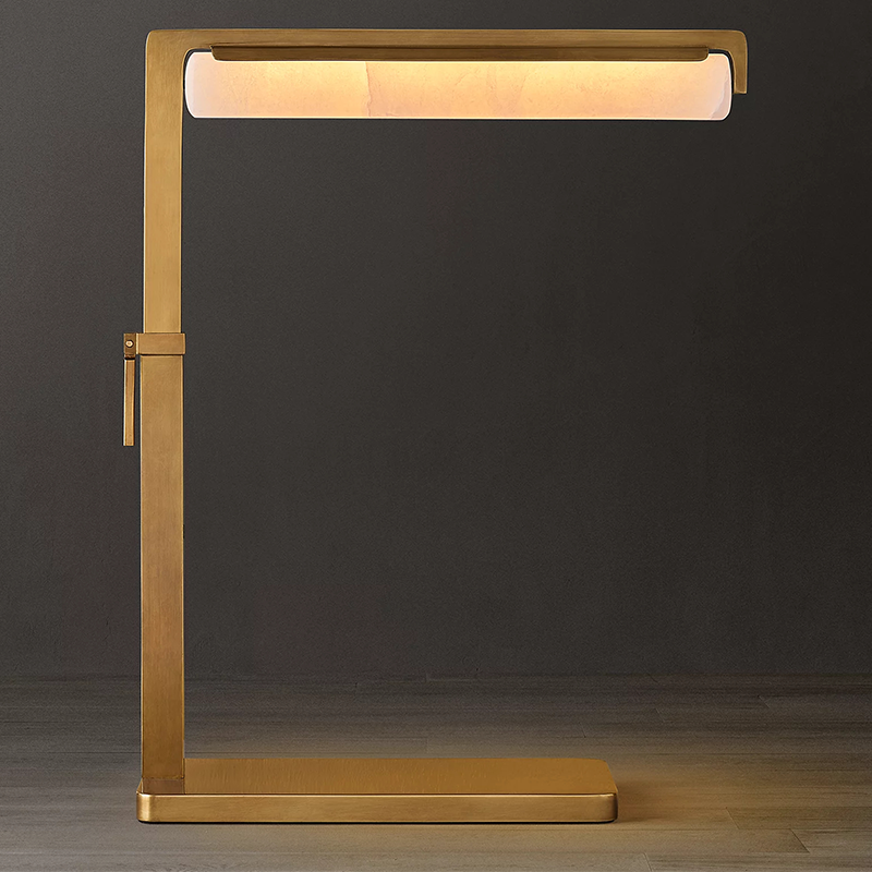 Audubon Alabaster Task Table Lamp 5 inch