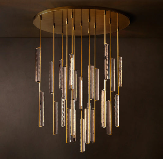 Audubon Crystal Round Chandelier 56 inch
