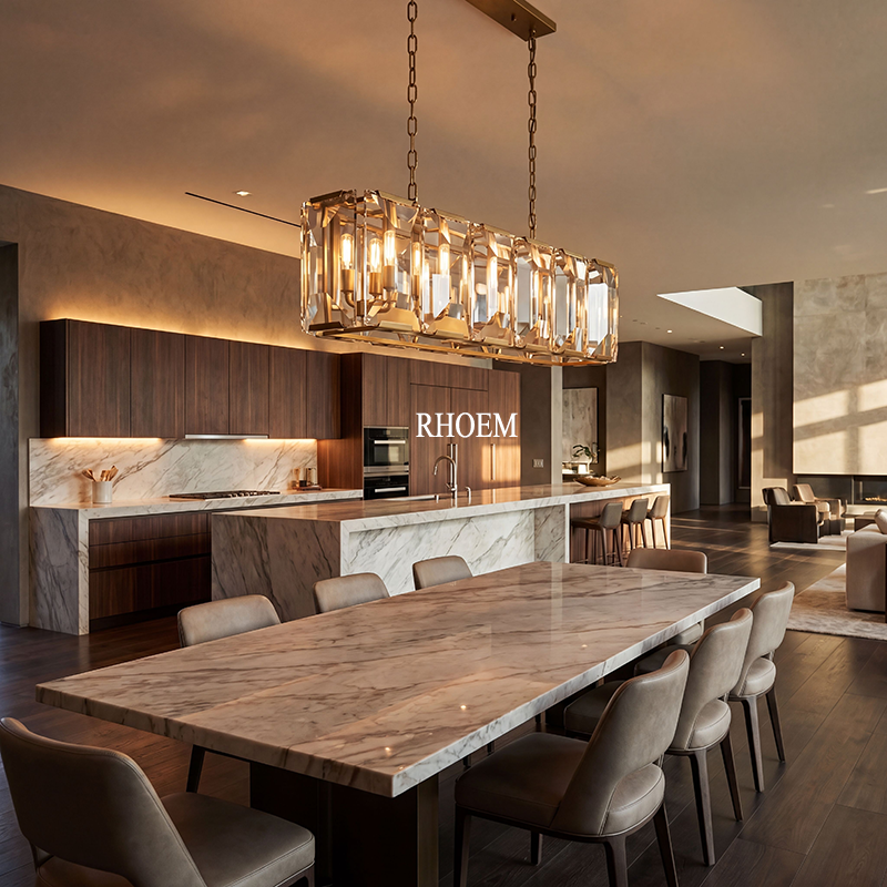 Harlow Crystal Rectangular Chandelier