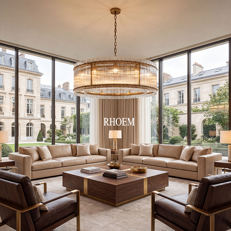 San Marco Glass Round Chandelier