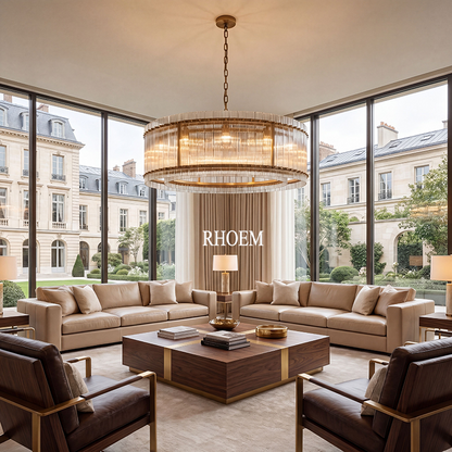 San Marco Glass Round Chandelier