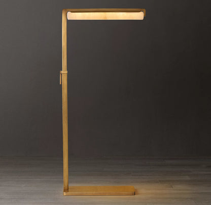 Audubon Alabaster Task Floor Lamp