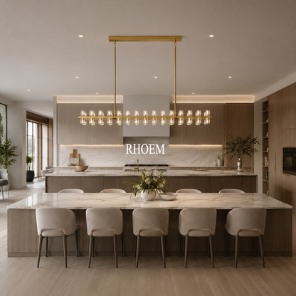 Arcachon Led Rectangular Chandelier 72 inch