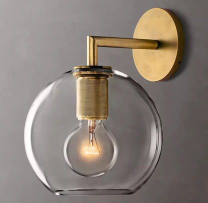 Utilitaire Globe Shade Sconce 10 inch