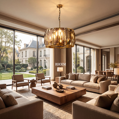 Harlow Crystal Round Chandelier
