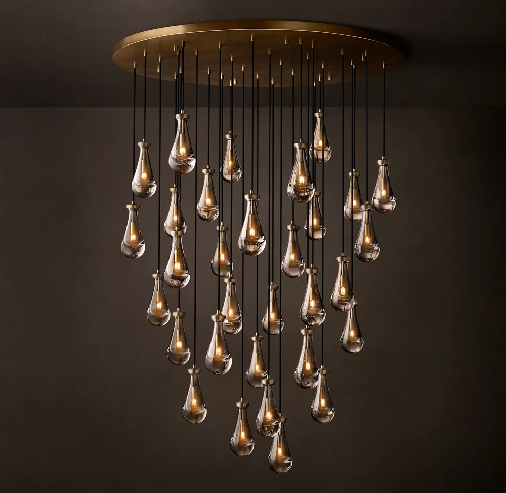 Rain Round Chandelier 36 inch