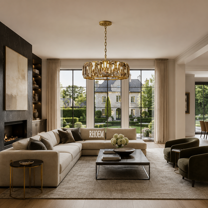 Harlow Crystal Round Chandelier