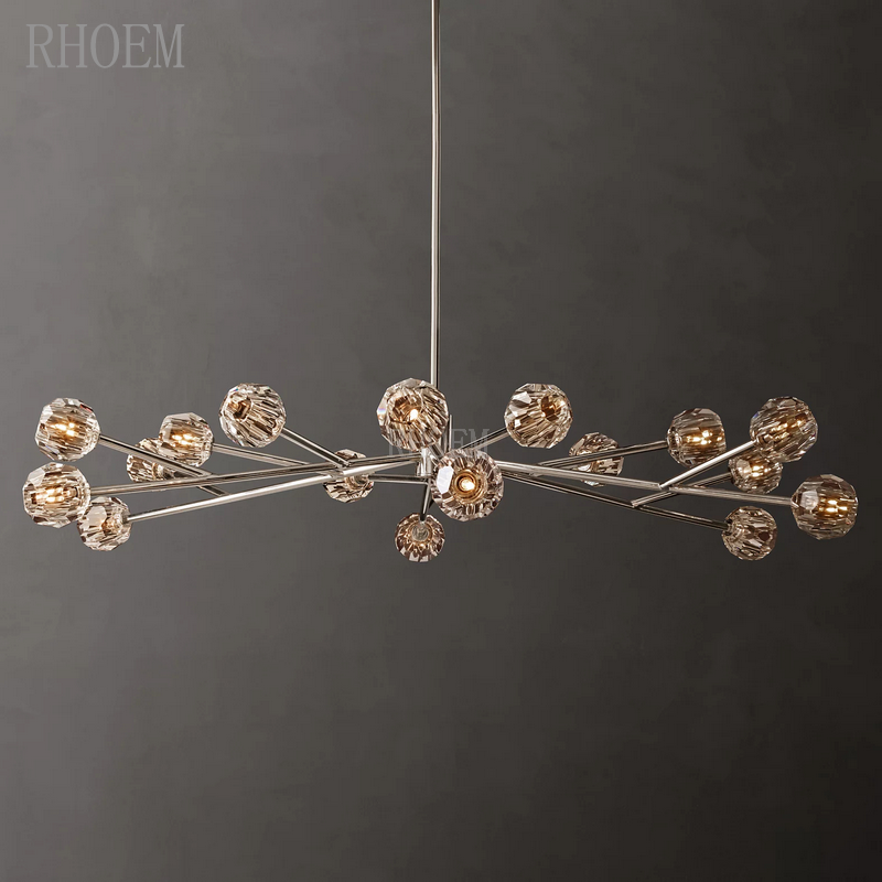 Luxury Boule De Cristal Round Chandelier | Clear Glass