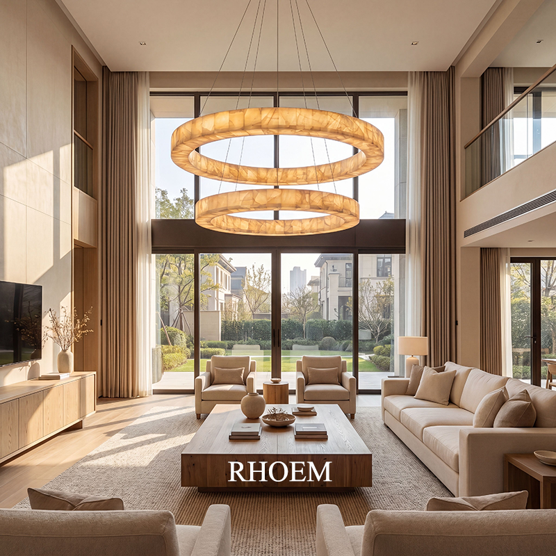 Rivage Lueur Two-Tier Round Chandelier 60 inch