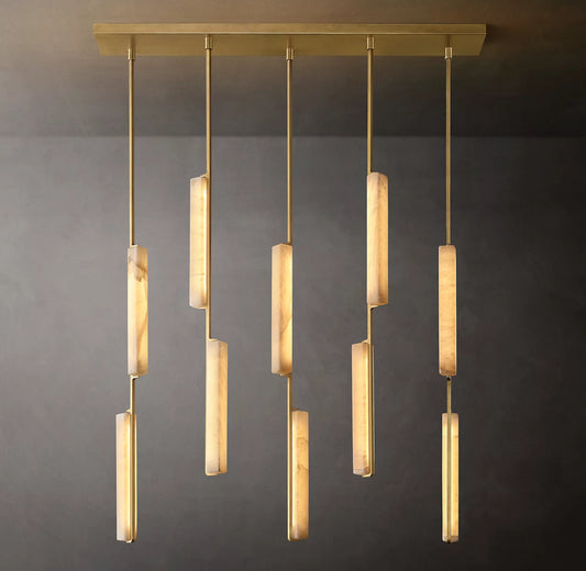 Audubon Alabaster Linear Chandelier