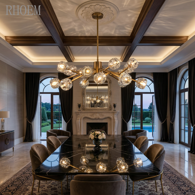 Luxury Boule De Cristal Round Chandelier | Clear Glass