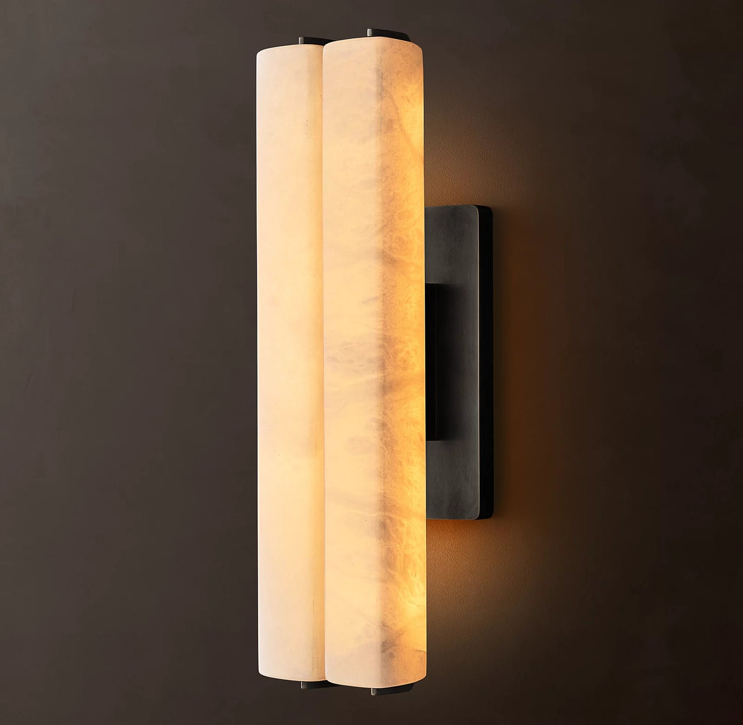 Audubon Alabaster Double Sconce 25 inch
