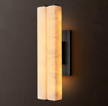 Audubon Alabaster Double Sconce 25 inch