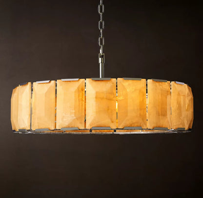 Harlow Calcite Round Chandelier 19 inch