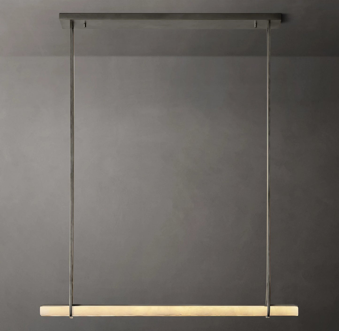 Audubon Alabaster Single Bar Linear Chandelier 60 inch