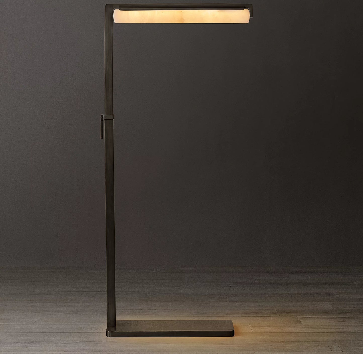 Audubon Alabaster Task Floor Lamp