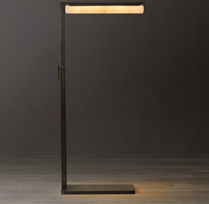 Audubon Alabaster Task Floor Lamp