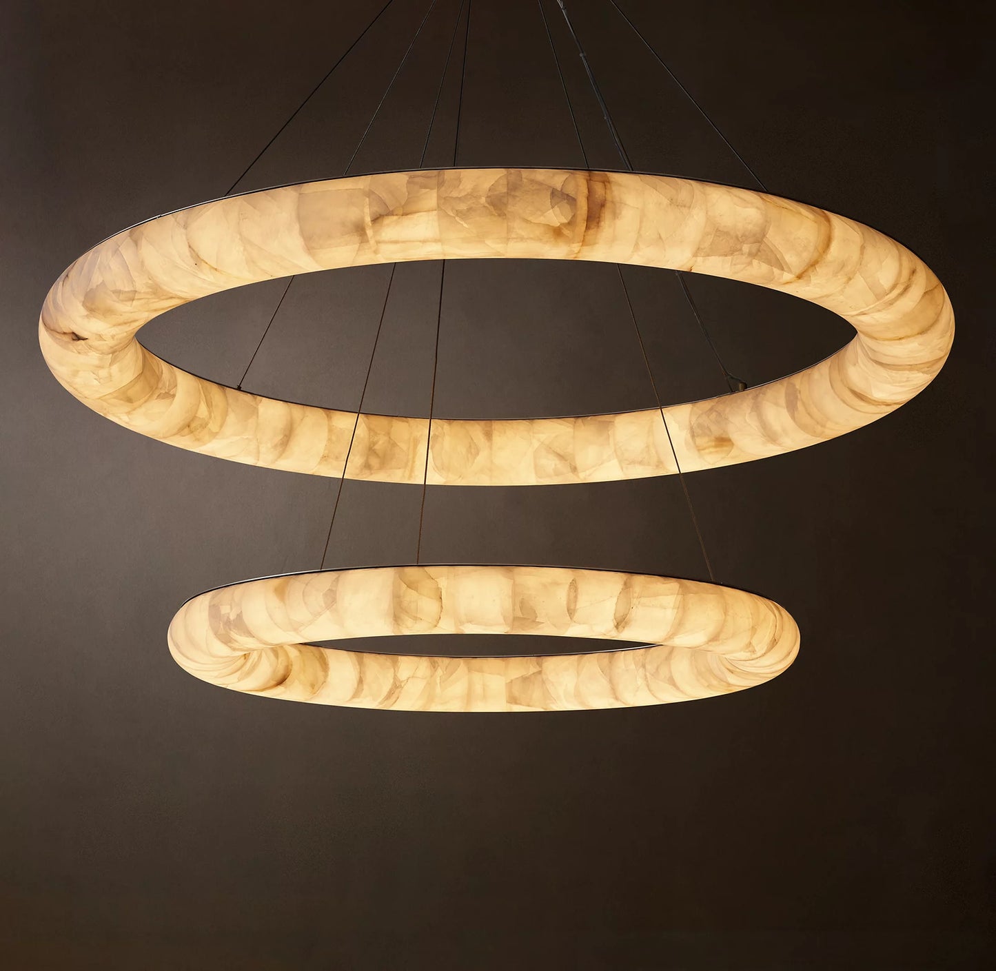 Rivage Lisse Two-Tiered Round Chandelier 61 inch