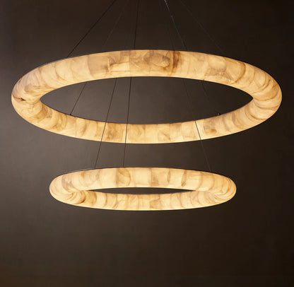 Rivage Lisse Two-Tiered Round Chandelier 61 inch
