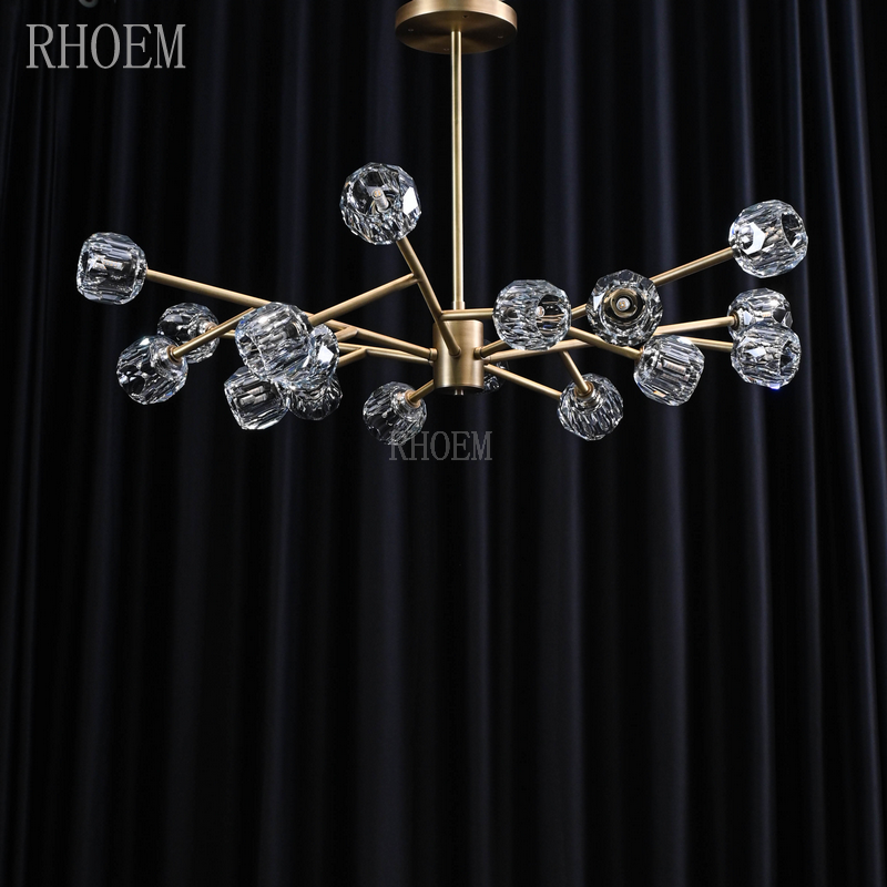 Boule De Cristal Clear Glass Round Chandelier | 24" - 72"