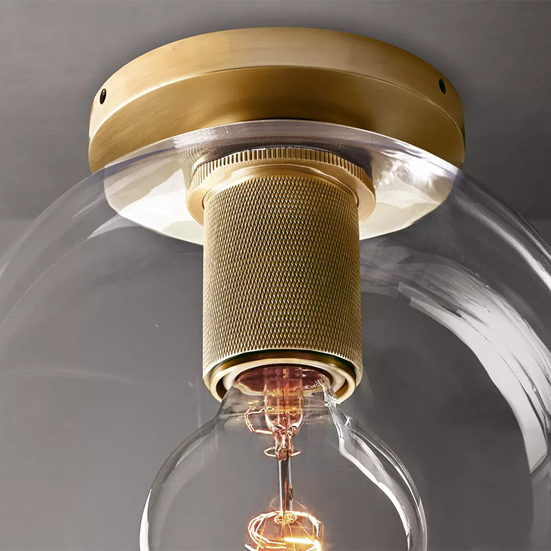 Utilitaire Globe Shade Flushmount 8 inch