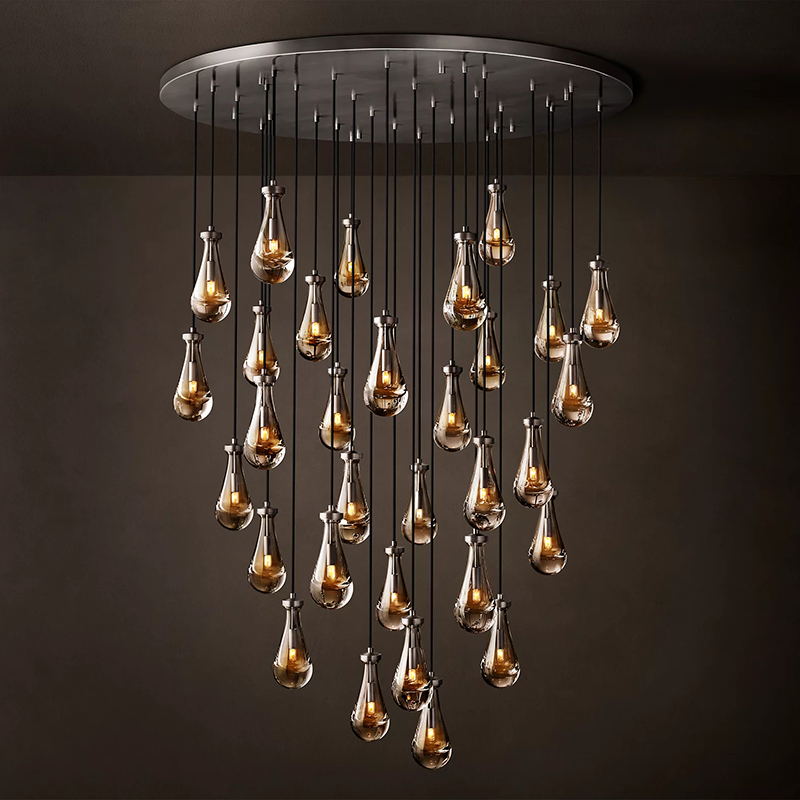 Rain Round Chandelier 36 inch