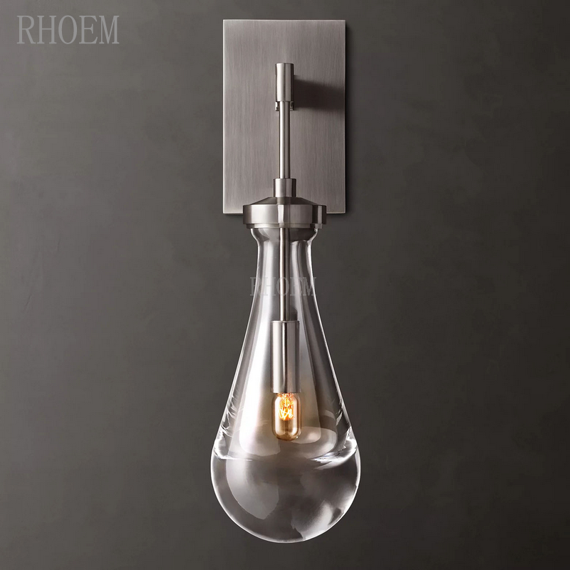 Modern Teardrop Glass Wall Sconce | Luxury Minimalist Light
