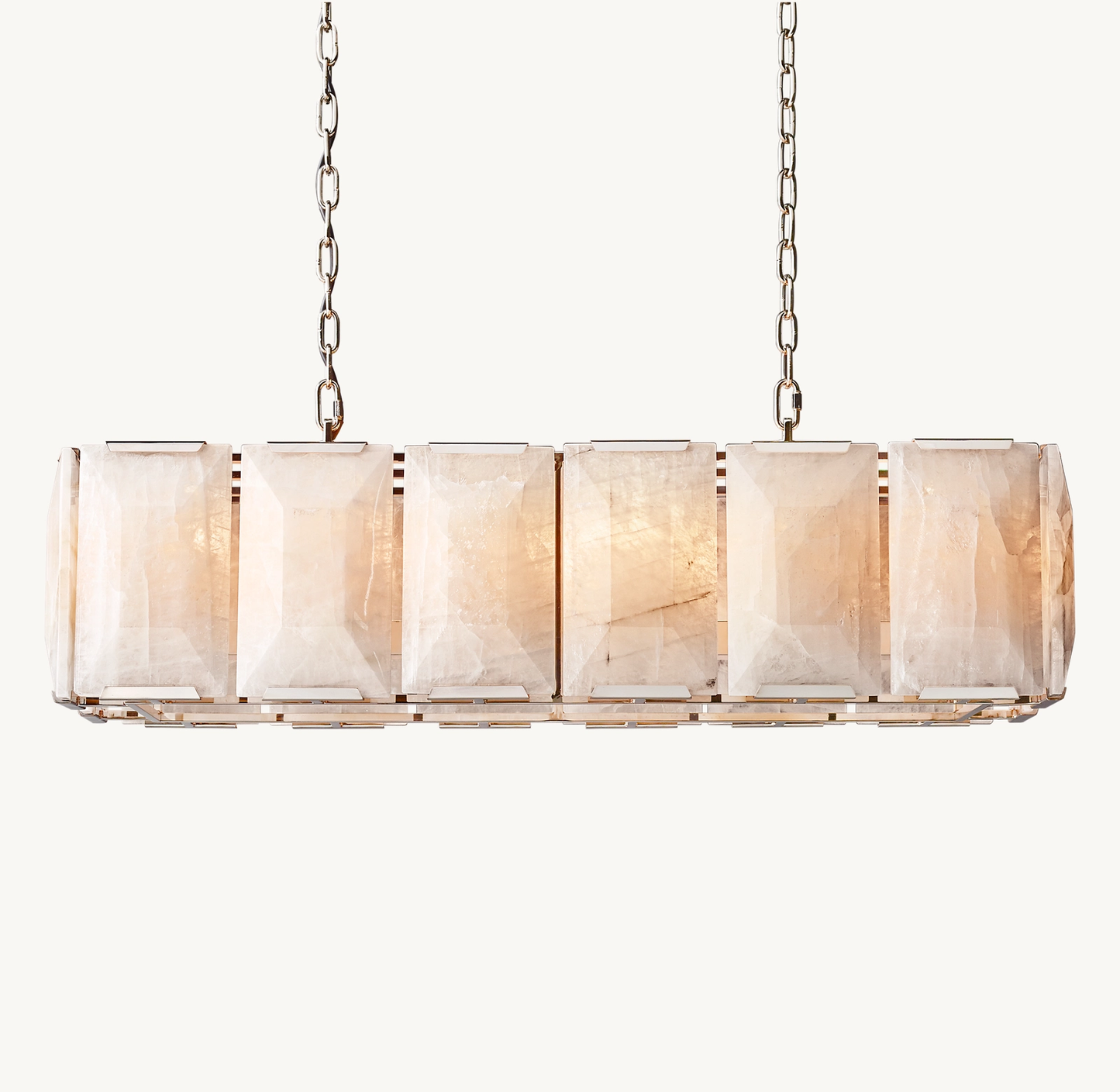 Harlow Calcite Rectangular Chandelier 73 inch