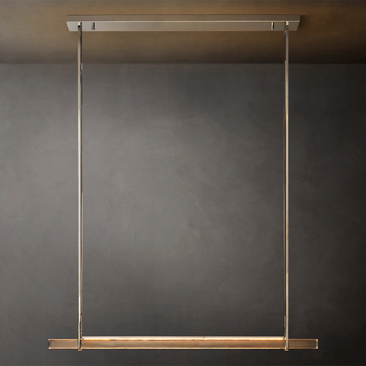 Audubon Crystal Single Bar Linear Chandelier 60 inch