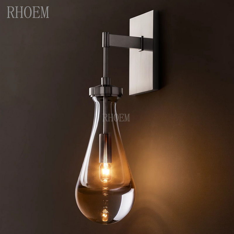 Modern Teardrop Glass Wall Sconce | Luxury Minimalist Light