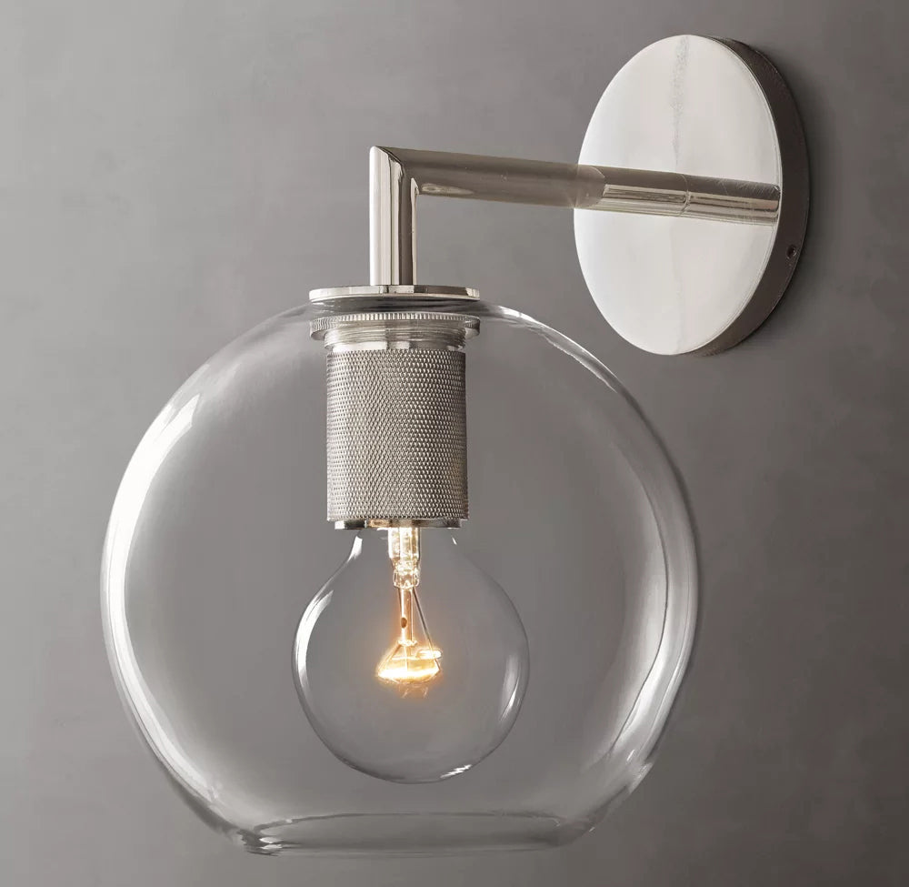 Utilitaire Globe Shade Sconce 10 inch