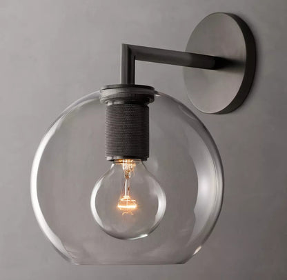 Utilitaire Globe Shade Sconce 10 inch