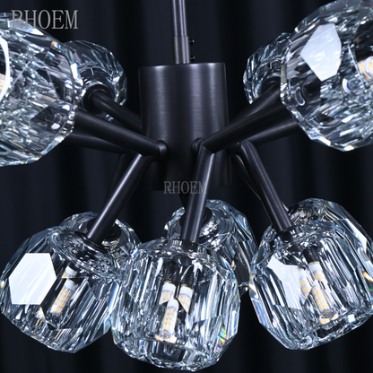 Boule De Cristal Clear Glass Round Chandelier | 24" - 72"