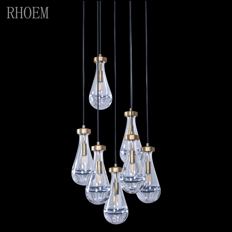 18″ Raindrop Cascade Chandelier | Luxury Ceiling Pendant