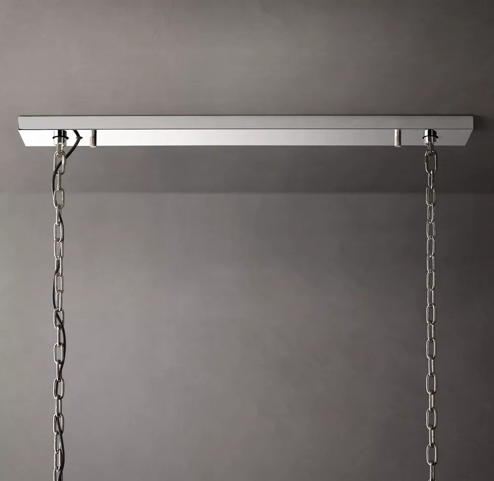 Harlow Calcite Rectangular Chandelier 73 inch