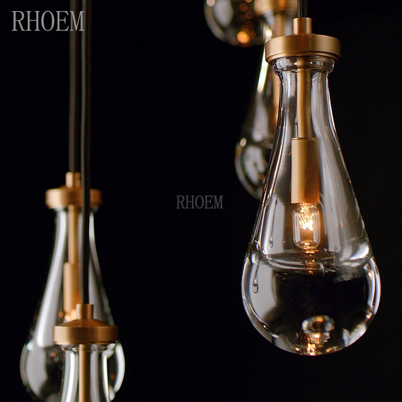 Modern Lighting Teardrop-Shaped Glass Wall Lamp