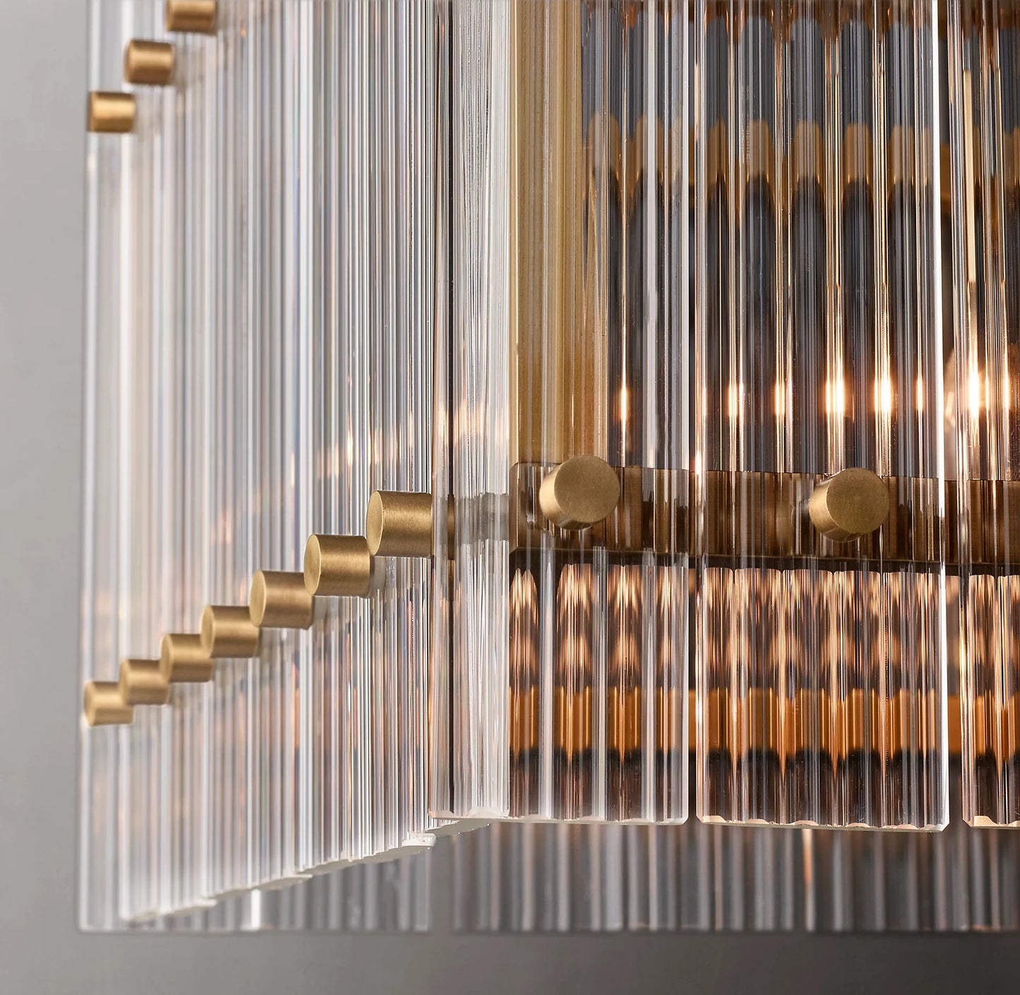 San Marco Glass Linear Chandelier 54 inch