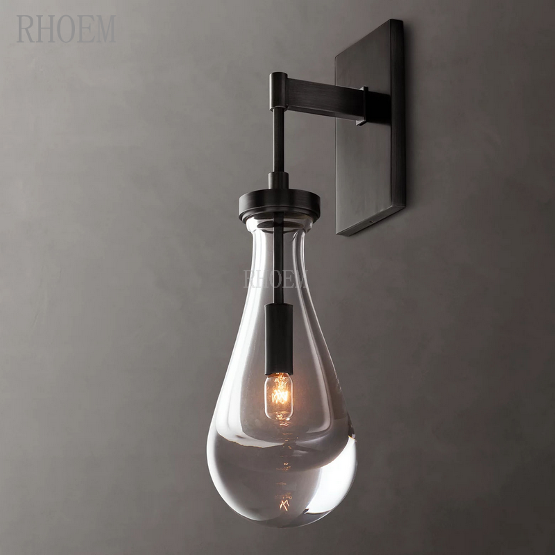 Modern Teardrop Glass Wall Sconce | Luxury Minimalist Light