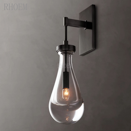 Modern Teardrop Glass Wall Sconce | Luxury Minimalist Light